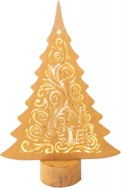 Weltbild LED Kovová dekorace Jedle Ornament, 50 cm