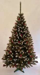 JAKS Vianočný stromček smrek s jarabinou 150 cm