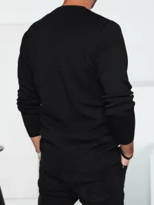 Moderný pánsky sveter - čierny