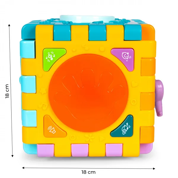 Interaktívny triedič zvukov 6v1 s edukačnou kockou T24450