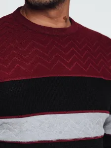Trendy pánsky sveter -čierny