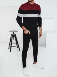 Trendy pánsky sveter -čierny