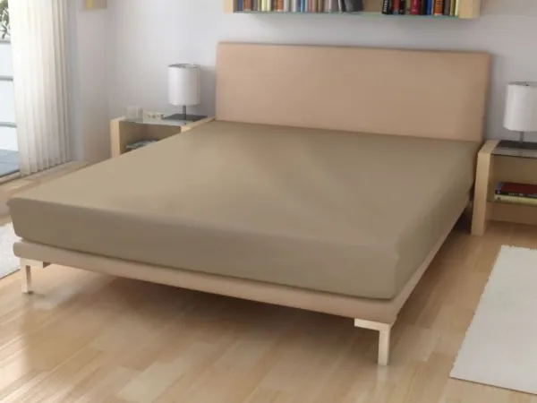 Jednolôžkové prestieradlo z bavlneného froté Zvoľte farbu: Marhuľová, Zvoľte rozmer: 90 x 200 cm