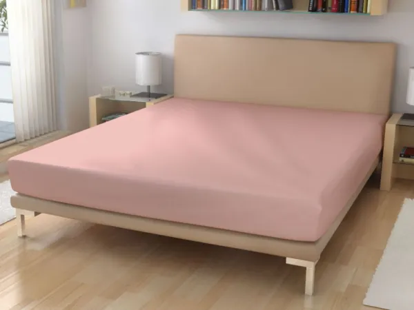 Jednolôžkové prestieradlo z bavlneného froté Zvoľte farbu: Marhuľová, Zvoľte rozmer: 90 x 200 cm