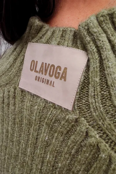 Olavoga Lope svetrové šaty Farba: Zelená, Konfekčná veľkosť: one-sized