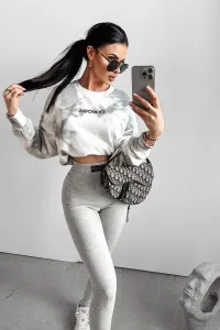 Olavoga Colm unisex sveter Farba: Bielo - hnedá, Konfekčná veľkosť: one-sized