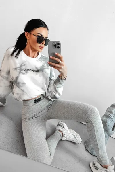 Olavoga Colm unisex sveter Farba: Bielo - hnedá, Konfekčná veľkosť: one-sized