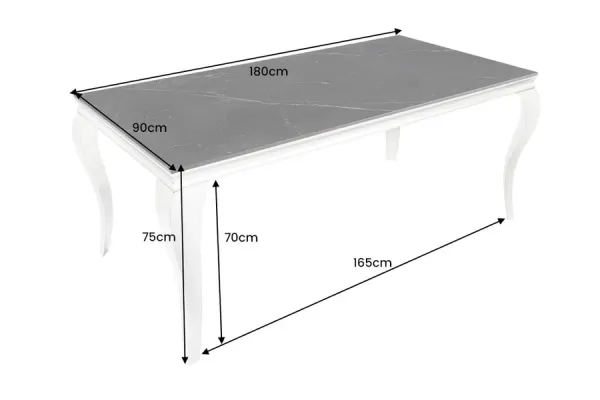 Jedálenský stôl ZETHOS 180 cm Dekorhome