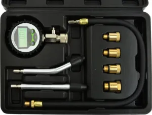 Tlakový tester benzínových motorov LCD 8 ks