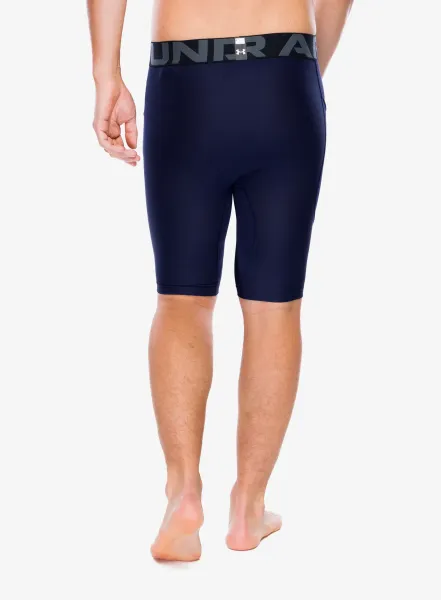 Športové kraťasy Under Armour HeatGear Pocket Long Shorts - midnight navy/white