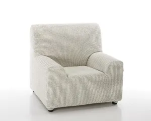 Poťah na sedačku multielastický, dezén SADA, ecru trojkreslo 180 - 240 cm