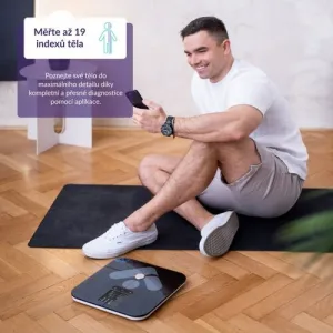 TrueLife FitScale W7 BT osobná váha s bluetooth, čierna