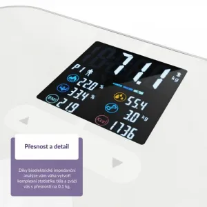 TrueLife FitScale W7 BT osobná váha s bluetooth, biela