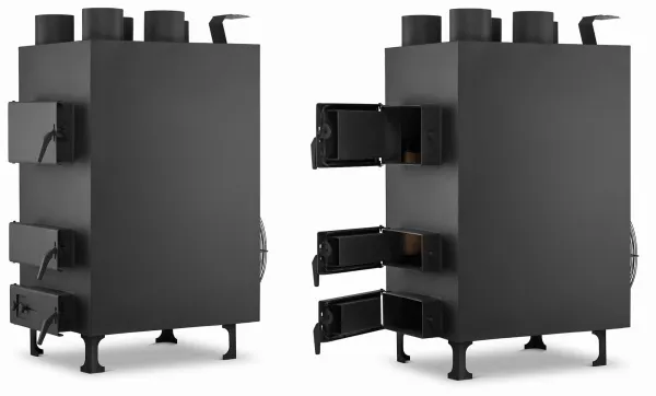 JAKS Teplovzdušná pec na tuhé palivo 35 kW PN4