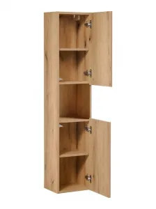 Comad Kúpeľňová zostava Nova Oak 90 cm so skrinkami dub coast evoke/čierna