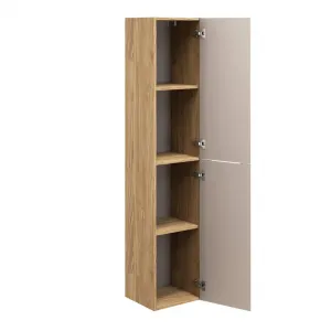Comad Kúpeľňová zostava Ocean Cloud so skrinkami a umývadlom 120 cm dub olejovaný/béžová