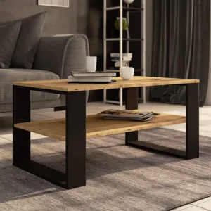 Ak furniture Konferenční stolek DOMI II dub artisan/černý