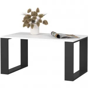 Ak furniture Konferenční stolek Nox bílý/černý