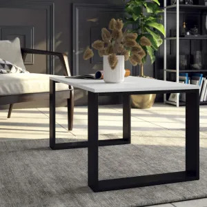 Ak furniture Konferenční stolek Nox bílý/černý