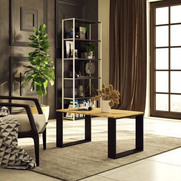 Ak furniture Konferenčný stolík Nox dub artisan/čierny