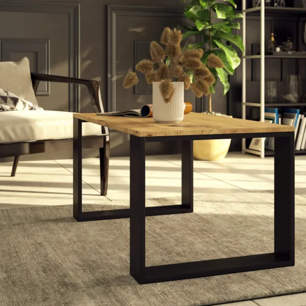 Ak furniture Konferenčný stolík Nox dub artisan/čierny