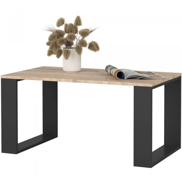 Ak furniture Konferenční stolek Nox dub sonoma/černý