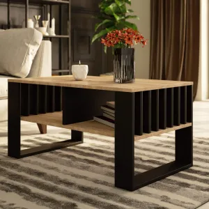 Ak furniture Konferenční stolek Rockford dub sonoma/černý