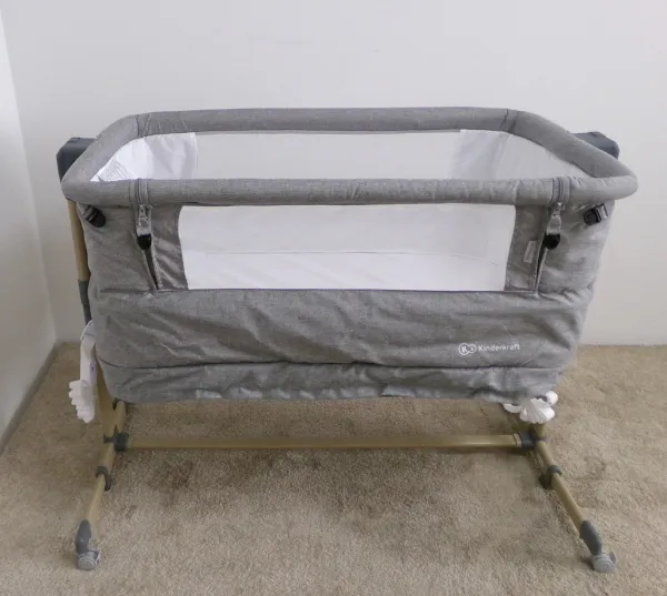 KINDERKRAFT Postieľka detská polohovateľná Neste grow Light Grey Full Wood