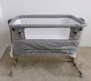 KINDERKRAFT Postieľka detská polohovateľná Neste grow Light Grey Full Wood