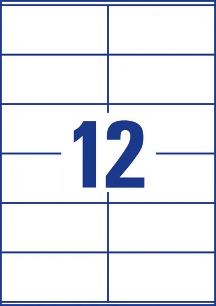Avery Zweckform Etikety univerzálne 105x48mm Avery A4, silne lepivé 20 hárkov