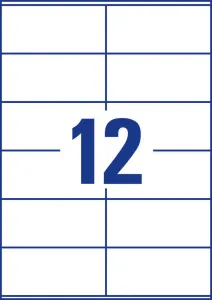 Avery Zweckform Etikety univerzálne 105x48mm Avery A4, silne lepivé 20 hárkov