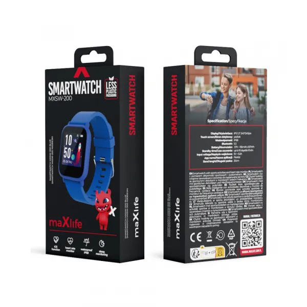 Maxlife Detské Smart hodinky MXSW-200, Modré