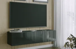 ArtExt Závesný TV stolík JOY | 150 cm Farba: Biela (drážky)