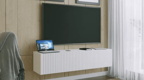 ArtExt Závesný TV stolík JOY | 150 cm Farba: Čierna (dražky)