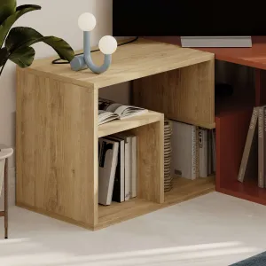 Televízny stolík Houseland Glis dub zafírový/škoricovo hnedý