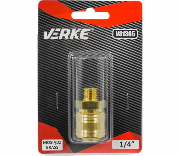 VERKE Rýchlospojka na vzduch 1/4" vonkajší závit