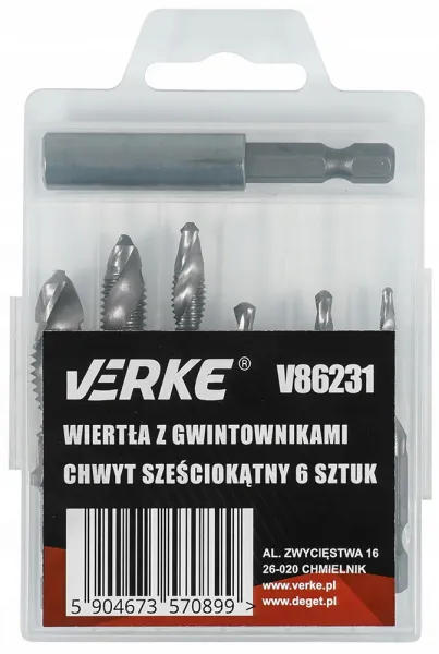VERKE Sada závitových vrtákov M3-M10