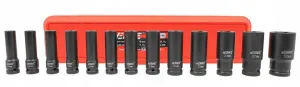 VERKE Sada rázových nadstavcov 1/2" 10-32 mm dlhé