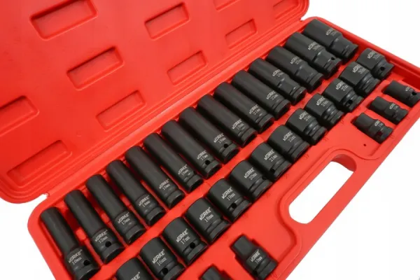 VERKE Sada rázových nadstavcov 1/2" 8-32mm 35 dielna