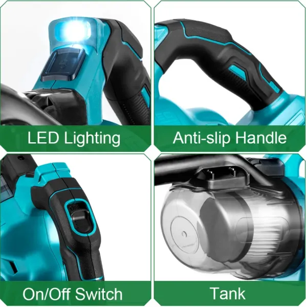 AMOEBA 650W akumulátorový elektrický ručný vysávač pre batériu MAKITA 18V