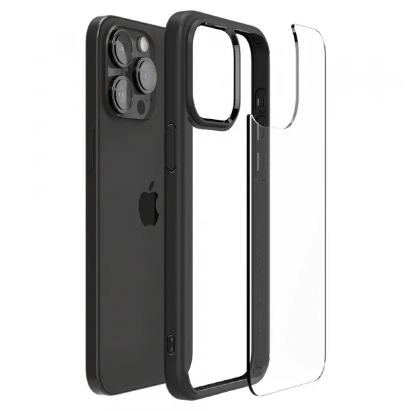 Zadný kryt Spigen Ultra Hybrid pre Apple iPhone 15 Pro, čierna ACS06713