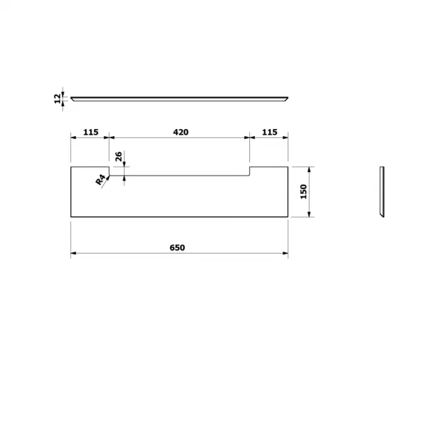 SAPHO - VISO guľaté zrkadlo s LED osvetlením a policou, ø 60cm, biela mat VS060-01