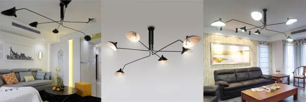 TooLight Stropné svietidlo APP570-6C čierne