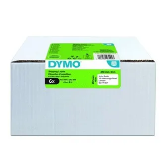 Dymo 2177565, 210mm x 102mm, biele papierové etikety