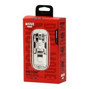 Myš bezdrátová, Marvo PRISM B10 White M810W WH, bílá, optická, 1600DPI