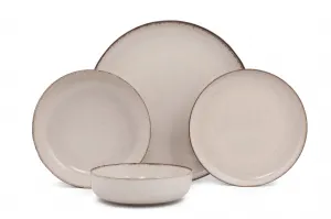 Hermia Porcelánová sada 24 ks talířů Cinnamon béžová