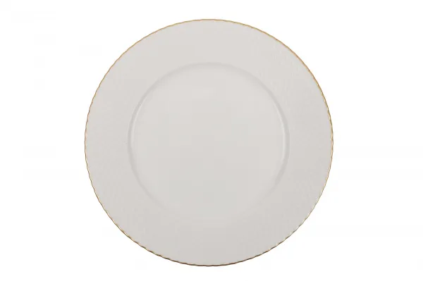 Hermia Porcelánová sada 24 ks talířů Whitie bílá/zlatá