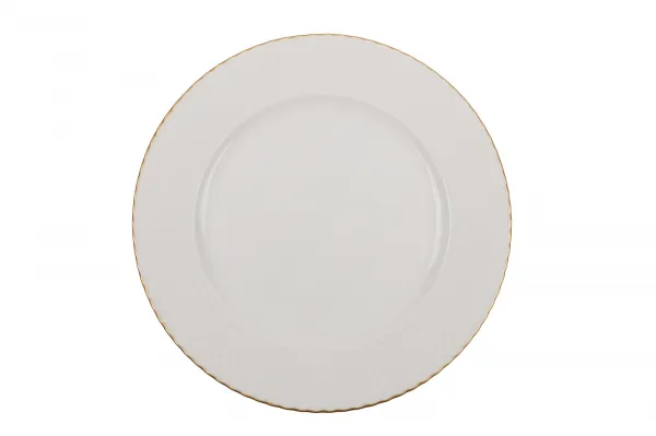 Hermia Porcelánová sada 24 ks talířů Whitie bílá/zlatá