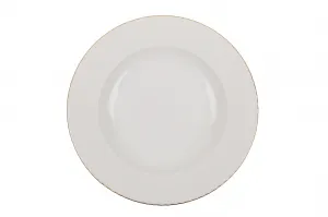 Hermia Porcelánová sada 24 ks talířů Whitie bílá/zlatá