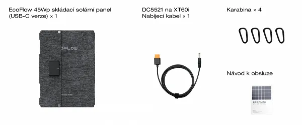EcoFlow 45W solárny panel (Typ-C) 1ECOS45